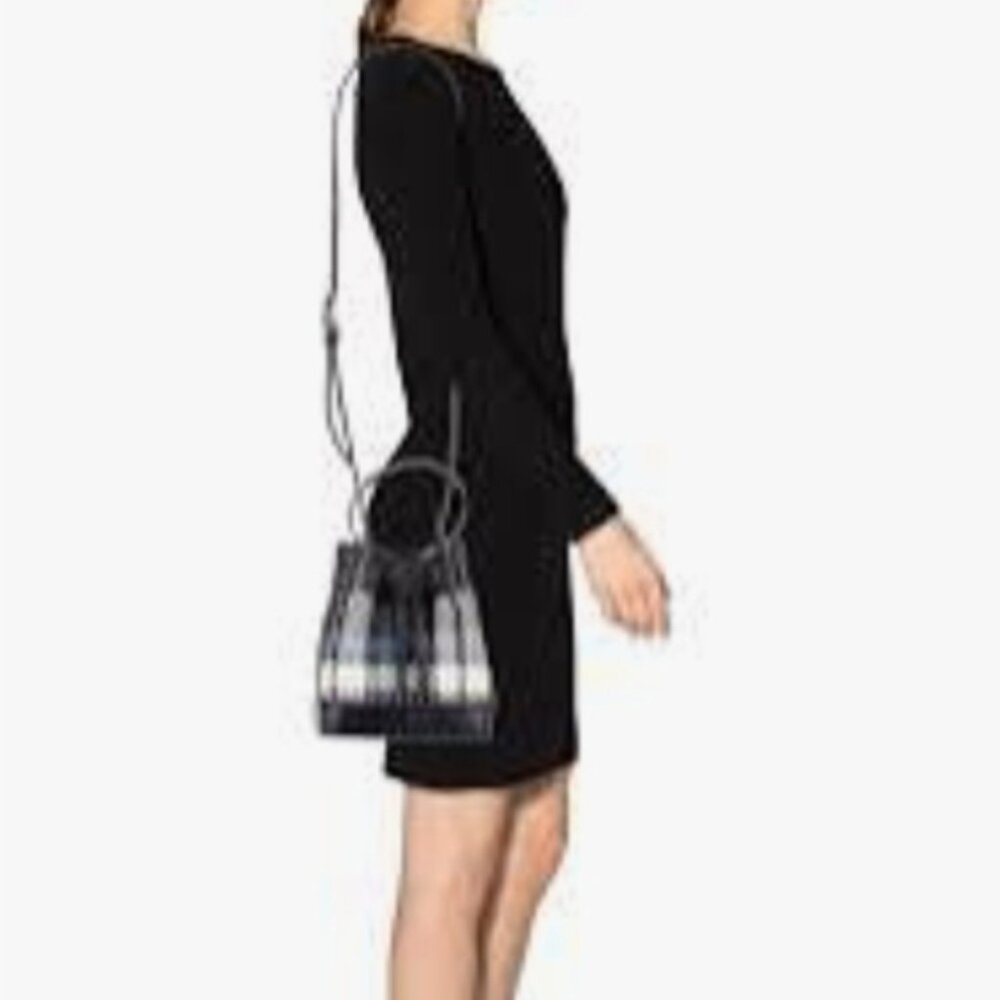 NWT RARE VINTAGE TORY BURCH ROBINSON PLAID BUCKET BAG